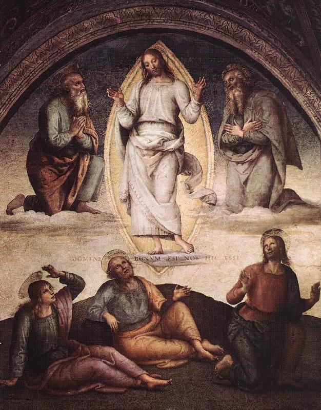 PERUGINO, Pietro The Transfiguration